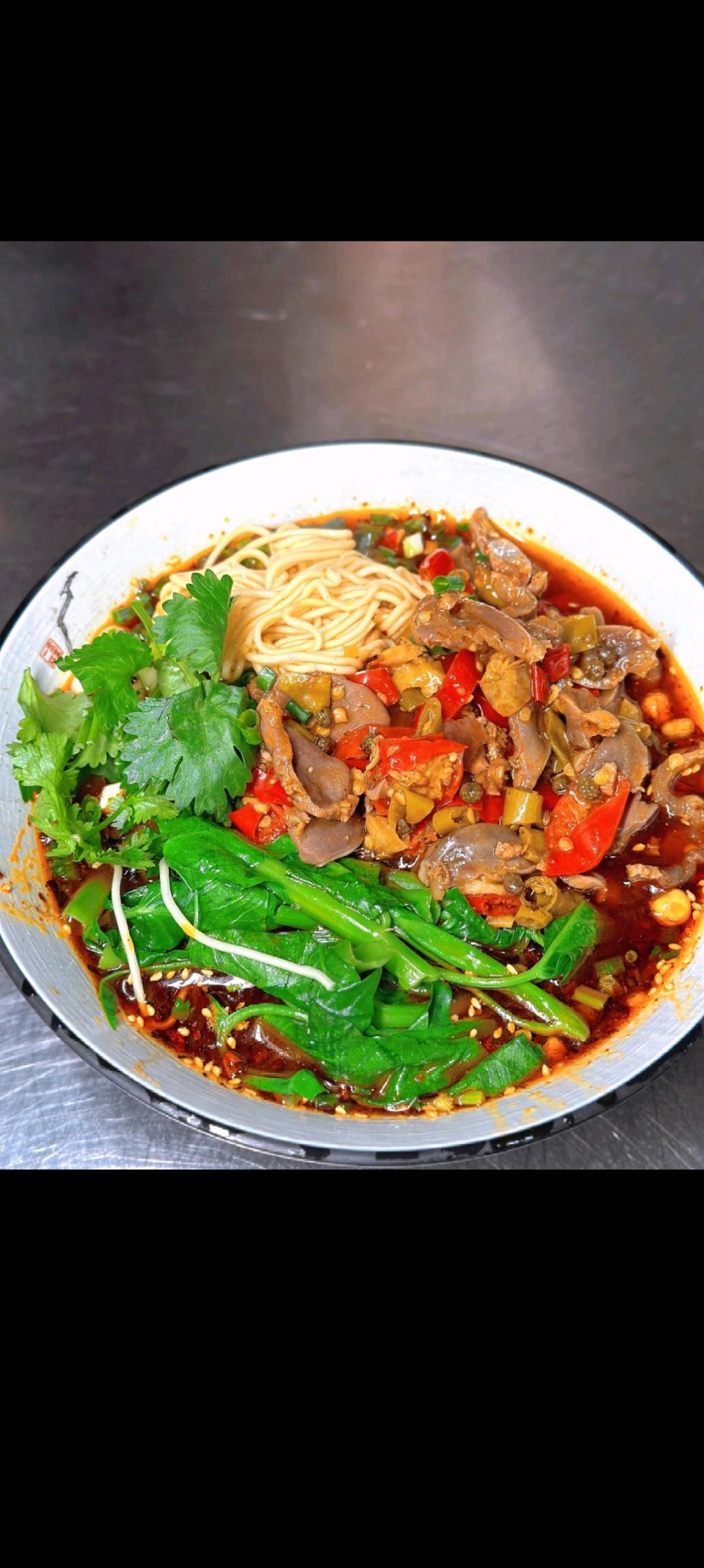 酸辣鸡杂面